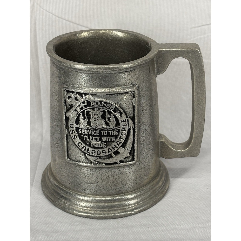 USS Caloosahatchee Navy Wilton RWP Tankard Beer Mug Stein USA Vintage Columbia
